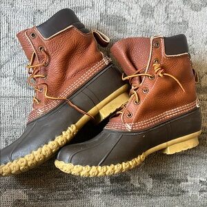 L.L. Bean Men's Tan and Black Snow Boots